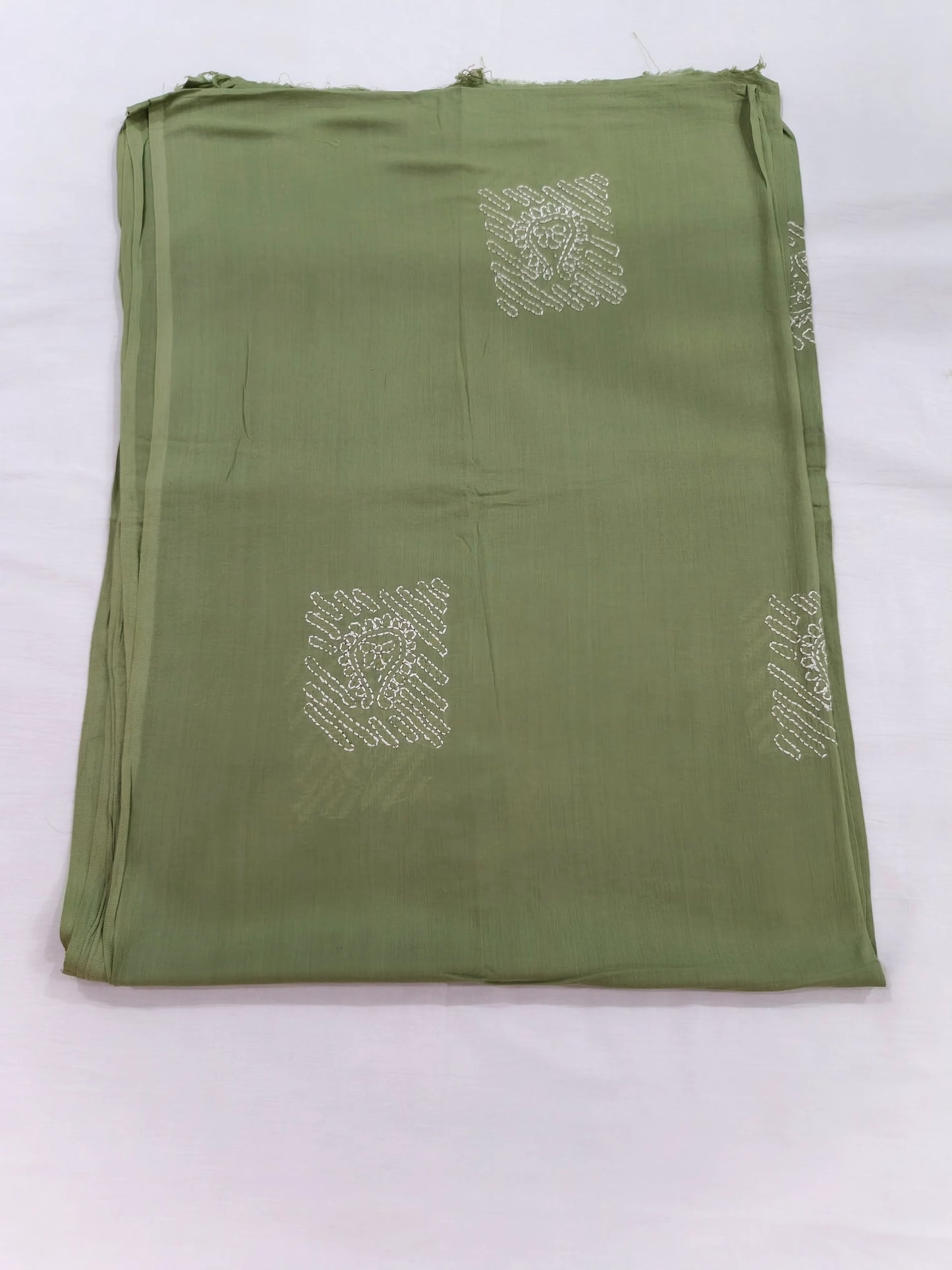 Unstitched Shadow Work Jaal Siege Green 3 Pc Suite