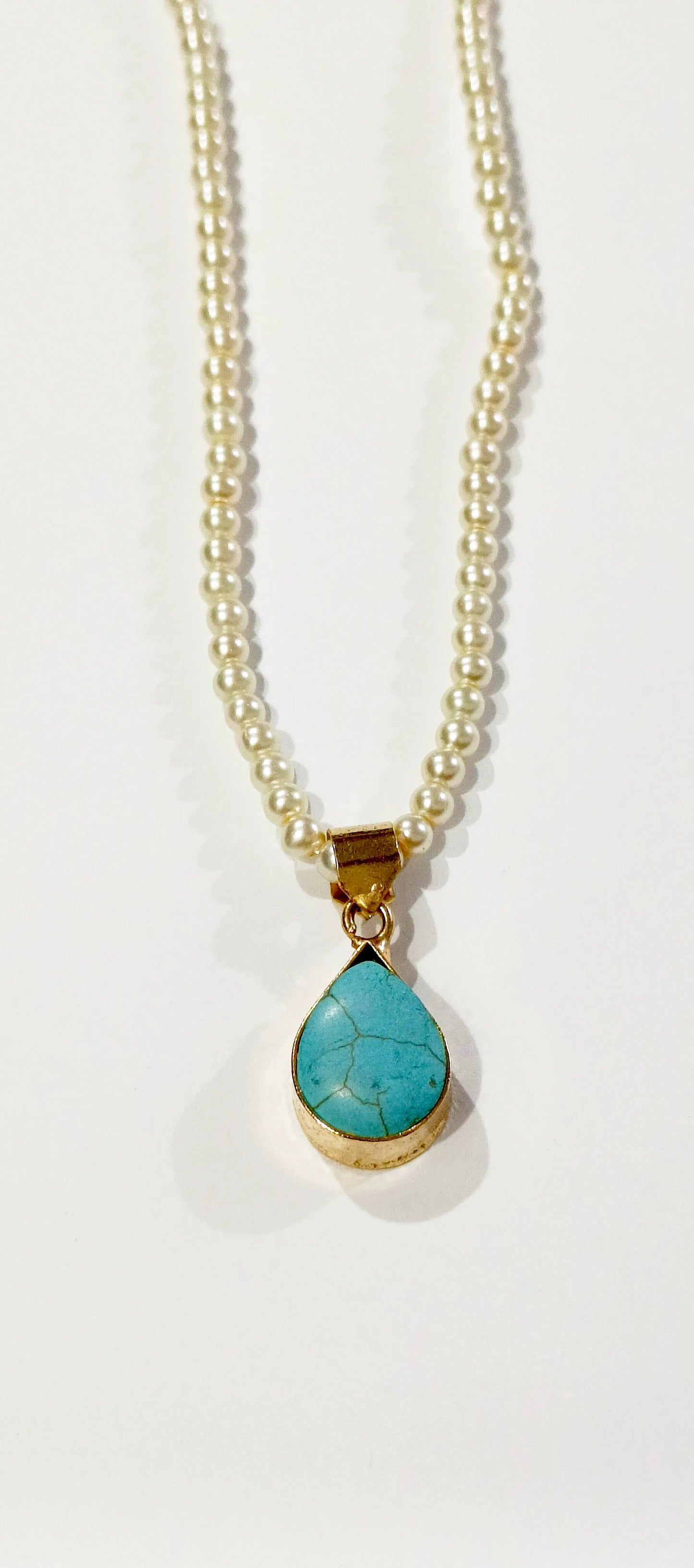 Kundan And Pearl Pendant Necklace