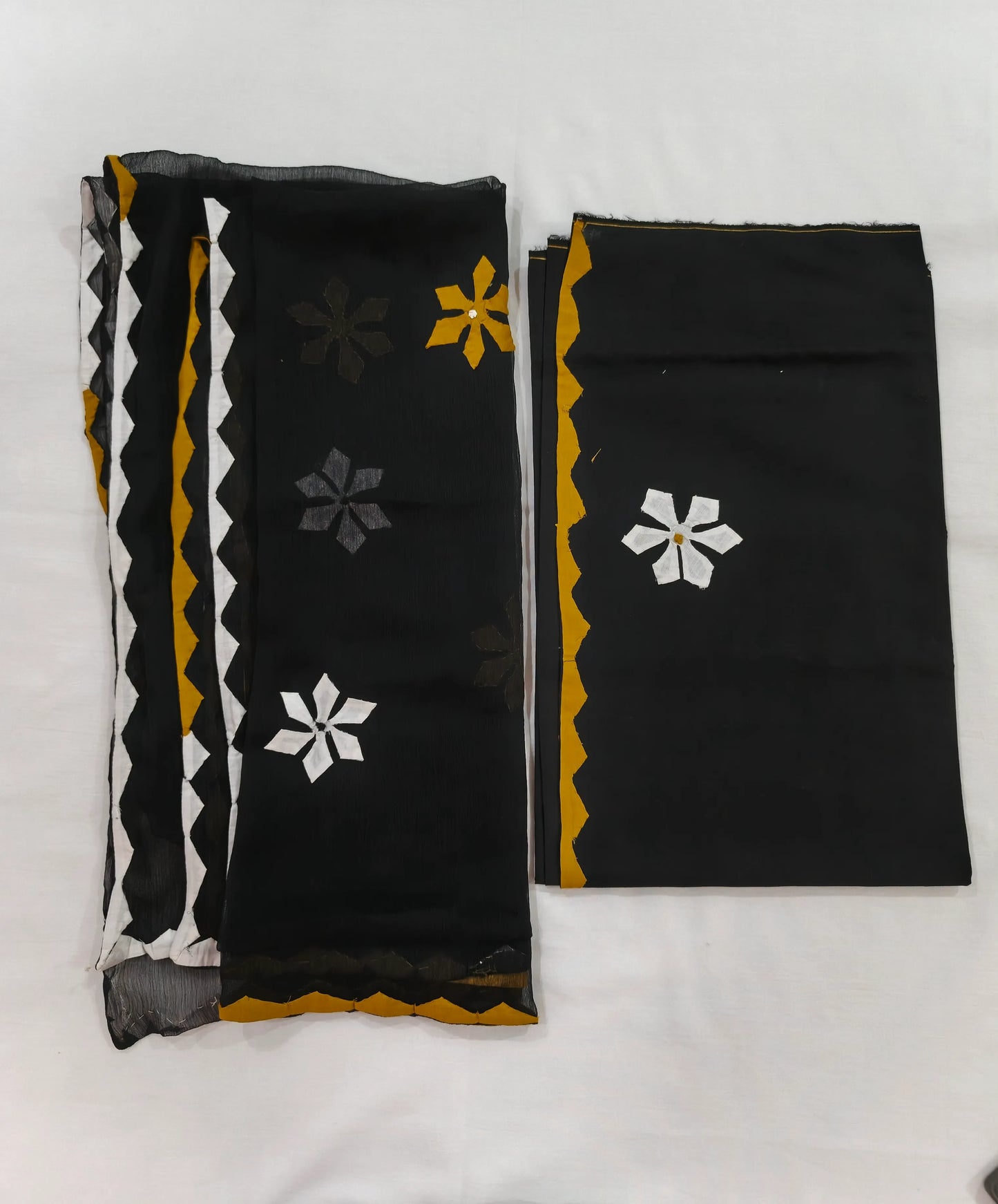 Unstitched Ralli Work Hand Applique 3Pc Suite