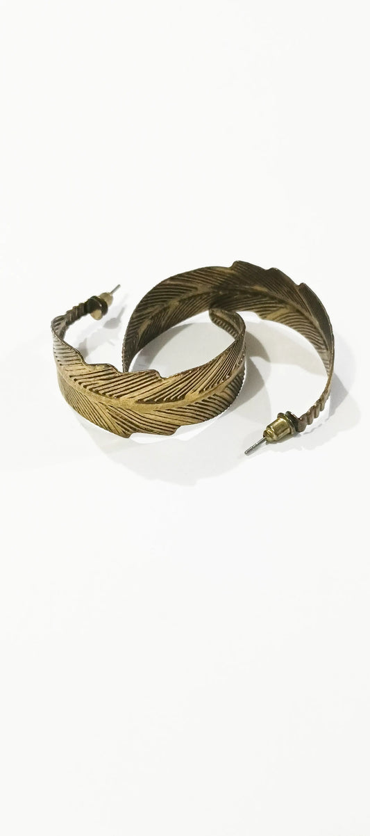 Metallic Hoops Earrings