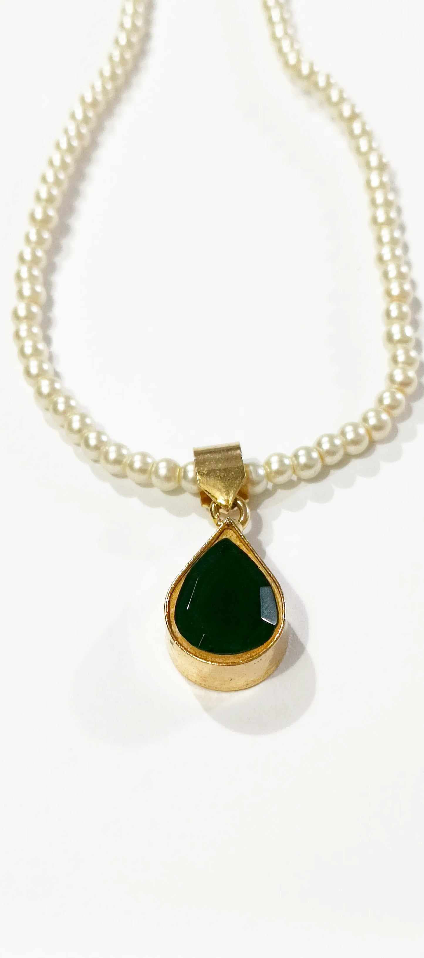 Kundan And Pearl Pendant Necklace
