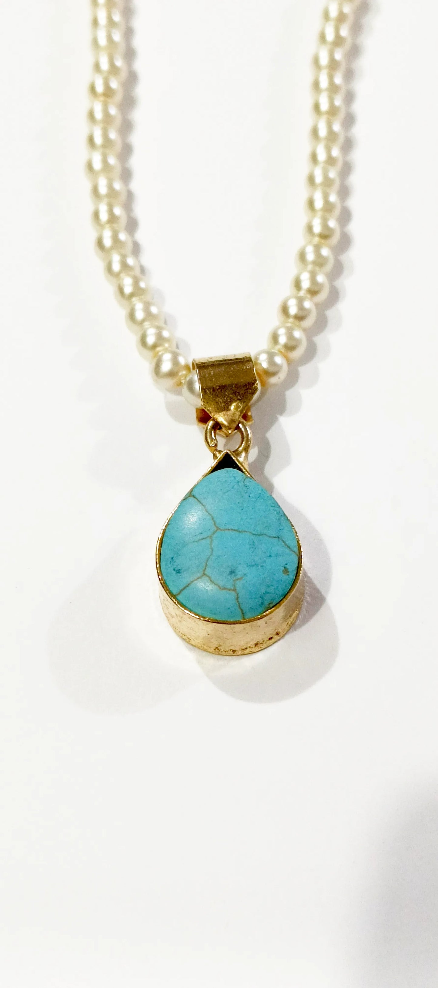 Kundan And Pearl Pendant Necklace